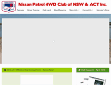 Tablet Screenshot of nissanpatrolclub.org